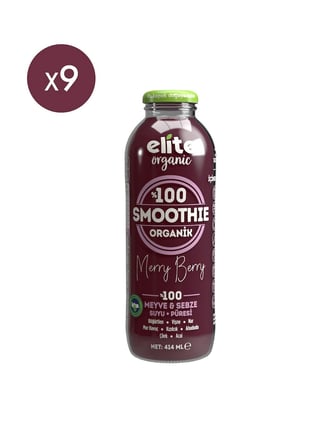 9'lu Organik Smoothie Merry Berry 414 Ml