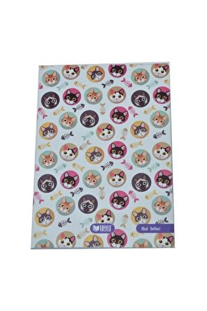 Karton Kapaklı 80 Yp. Kareli A5 Defter