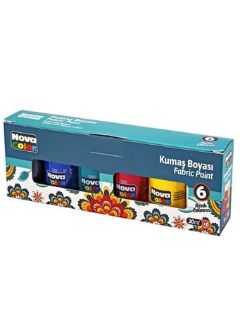 Nova Color Kumaş Boyası 30Ml 6Lı
