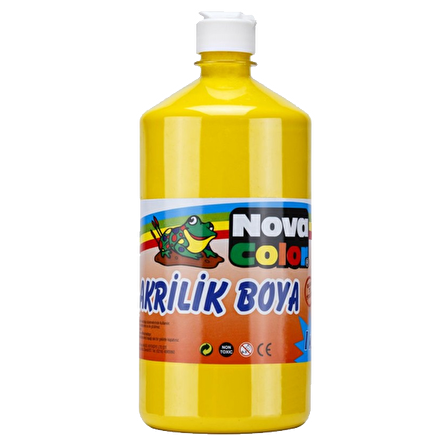 Nova Color Akrilik Boya 1 KG Sarı NC-221