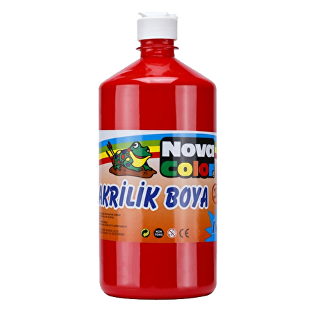 Nova Color Akrilik Boya 1 KG Kırmızı NC-222