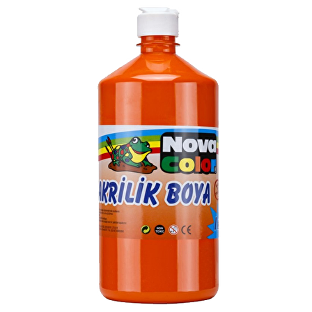 Nova Color Akrilik Boya 1 KG Turuncu NC-228