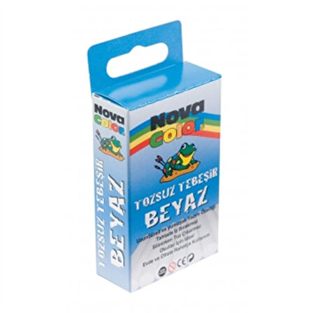 Nova Color Tebeşir Beyaz 10Lu - 3 paket