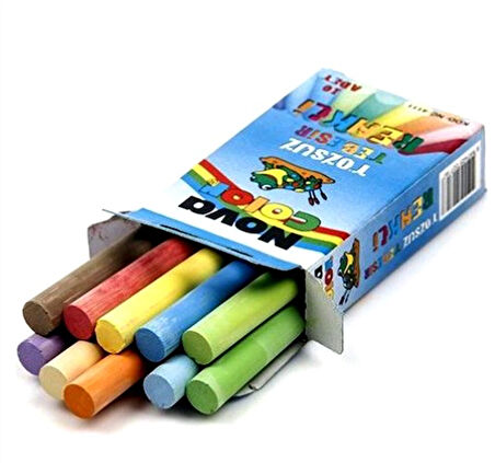 Nova Color Tebeşir Renkli 10Lu - 2 paket