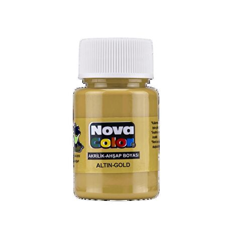 Nova Color Akrilik Boya Altın Şişe 30 Cc Nc-234