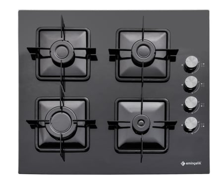 Eminçelik EC-AH 1240 BG60 EKNG Ankastre Siyah Cam Ocak