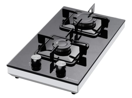 Eminçelik EC-SÜ 4120 BG30 EKNG Set Üstü Siyah Cam Domino Ocak