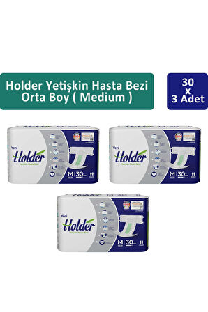 Holder Yetişkin Hasta Bezi Orta Boy ( Medium ) 30 x 3 Adet