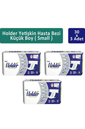  Holder Yetişkin Hasta Bezi Küçük Boy ( Small ) 30 x 3 Adet