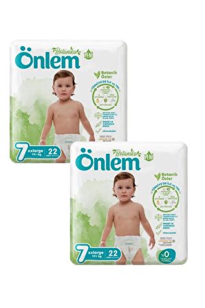 Önlem Botanika 7 Beden Çocuk Bezi İkili Jumbo 7 No XXL 22 Li x 2 Adet