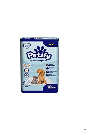 Petify Sevimli Patiler Hijyenik Tuvalet Eğitim Pedi 10 Adet  60 Cmx90 Cm 2 Adet