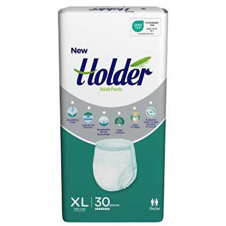 Holder Emici Külot Yetişkin Hasta Bezi Büyük Boy ( X Large ) 30 x 3 Adet