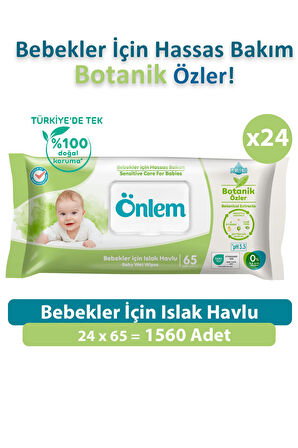 Önlem Botanika Islak Mendil 65 x 24 Adet