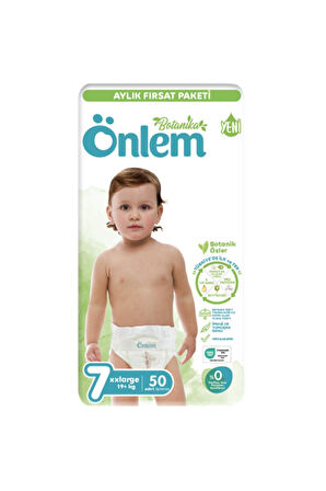 Önlem Botanika 7 Numara Bebek Bezi xxLarge 19+ Kg 50 Adet