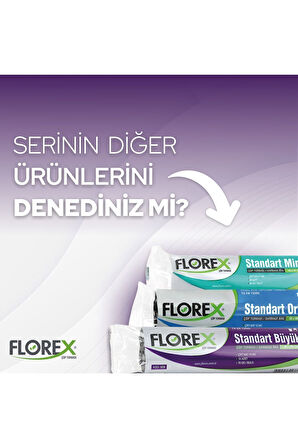 Florex Standart Büyük Boy Siyah Çöp Poşeti X 5 Rulo