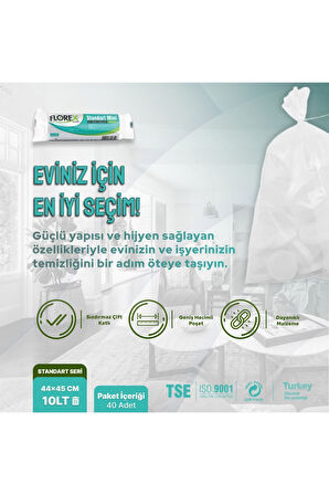 Florex Standart Mini Boy Çöp Poşeti X 5 Rulo