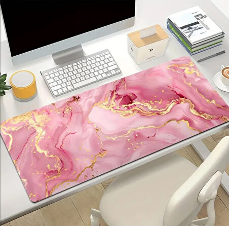70X30 CM PEMBE MERMER TASARIMI KAYDIRMAZ TABAN SPEED YÜZEY OYUNCU MOUSE PAD GAMİNG