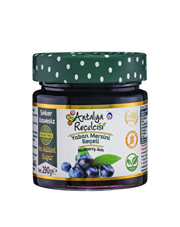 Antalya Reçelcisi Yaban Mersini Reçeli 290g Şekeri Meyveden