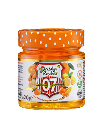 Rafine Şeker İlavesiz Yöresel 7 Meyve Reçeli 290g - 0 Şeker