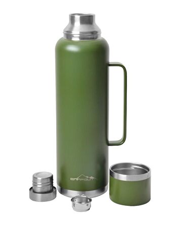 CAMPOUT ÇİFT KATMANLI TERMOS 1500 ML YEŞİL