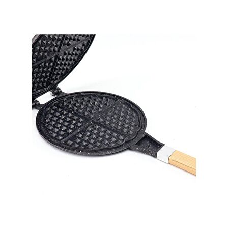 Taşhan Waffle Granit Tava Ahşap Saplı 20 cm