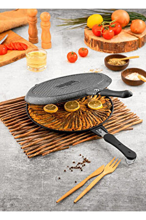 Taşhan 30 Cm Balık Tavası Çift Taraflı TR-34-098760
