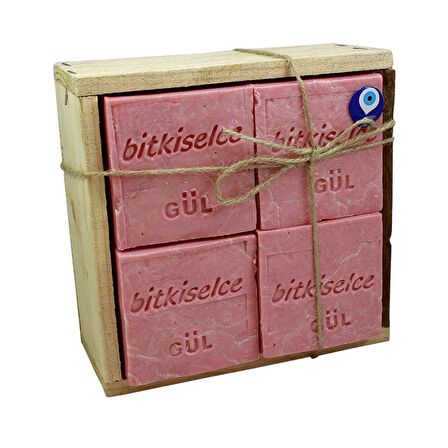 Bitkiselce El Yapımı Gül Sabunu 950gr. 8 Adet