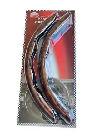 Karbon Fiber Direksiyon Kılıfı Direksiyon Koruyucu Kılıf Kahverengi