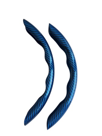 Karbon Fiber Direksiyon Kılıfı Direksiyon Koruyucu Kılıf Mavi