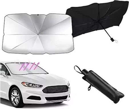 Autokit Katlanabilir Şemsiye Tip Ön Cam Güneşliği