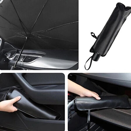 Autokit Katlanabilir Şemsiye Tip Ön Cam Güneşliği