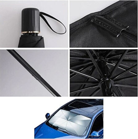 Autokit Katlanabilir Şemsiye Tip Ön Cam Güneşliği