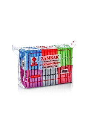 Zambak kale çamaşır mandalı - plastik mandal 144lü