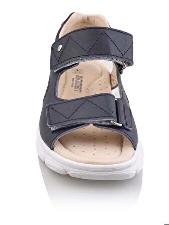 GÖRK Bebe Çocuk Genç Ortopedik Hakiki Deri Unisex Kız Erkek Sandalet