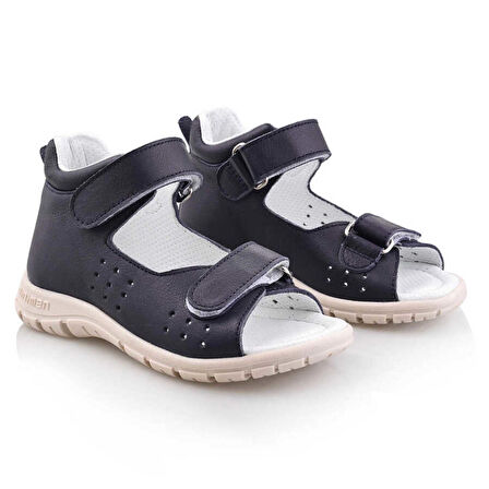 GÖKÇE Bebe Çocuk Genç Kız Erkek Unisex Günlük Hakiki Deri Sandalet