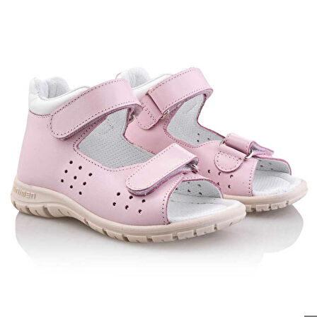 GÖKÇE Bebe Çocuk Genç Kız Erkek Unisex Günlük Hakiki Deri Sandalet