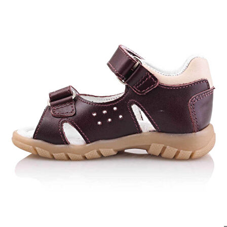 SAKIK Bebe Çocuk Genç Kız Erkek Unisex Günlük Hakiki Deri Sandalet