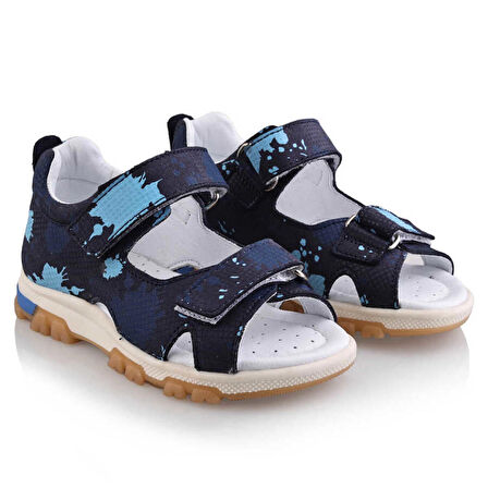 ŞARA Bebe Çocuk Genç Kız Erkek Unisex Günlük Hakiki Deri Sandalet