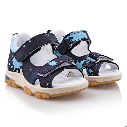 ŞARA Bebe Çocuk Genç Kız Erkek Unisex Günlük Hakiki Deri Sandalet