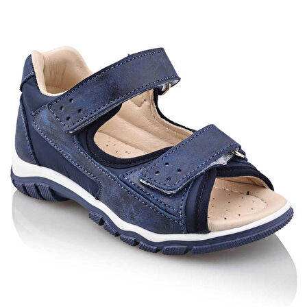 TAYGUR Bebe Çocuk Genç Kız Erkek Unisex Günlük Hakiki Deri Sandalet