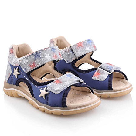 TAYGAN Bebe Çocuk Genç Kız Erkek Unisex Günlük Hakiki Deri Sandalet