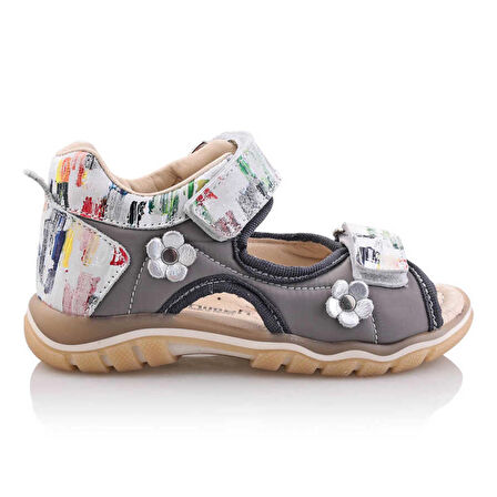 TAYGAN Bebe Çocuk Genç Kız Erkek Unisex Günlük Hakiki Deri Sandalet