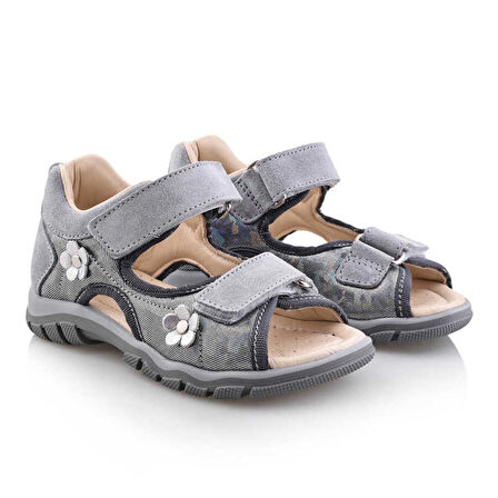 TAYGAN Bebe Çocuk Genç Kız Erkek Unisex Günlük Hakiki Deri Sandalet
