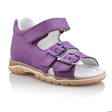 ANGI Bebe Çocuk Kız Erkek Unisex Günlük Hakiki Deri Sandalet