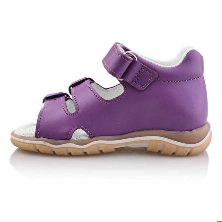 ANGI Bebe Çocuk Kız Erkek Unisex Günlük Hakiki Deri Sandalet