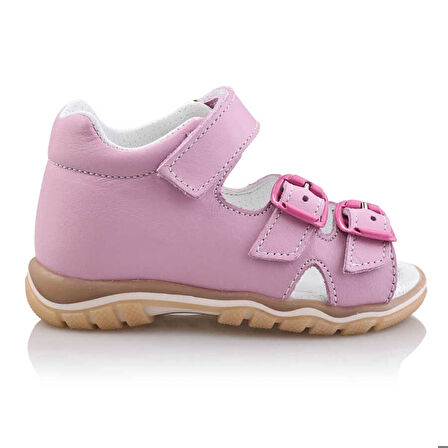 ANGI Bebe Çocuk Kız Erkek Unisex Günlük Hakiki Deri Sandalet
