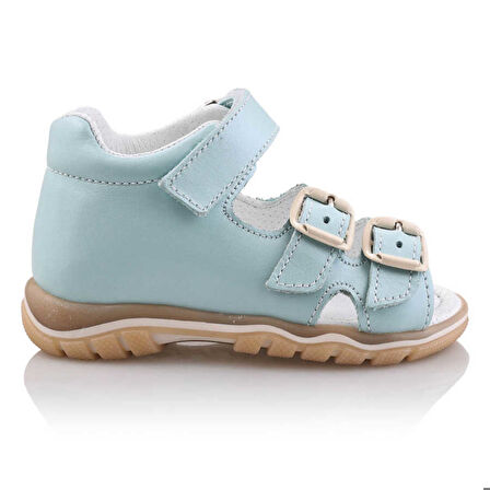 ANGI Bebe Çocuk Kız Erkek Unisex Günlük Hakiki Deri Sandalet