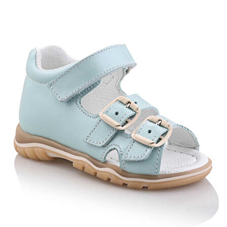 ANGI Bebe Çocuk Kız Erkek Unisex Günlük Hakiki Deri Sandalet