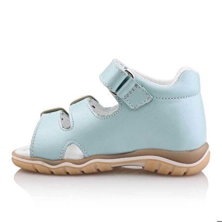 ANGI Bebe Çocuk Kız Erkek Unisex Günlük Hakiki Deri Sandalet