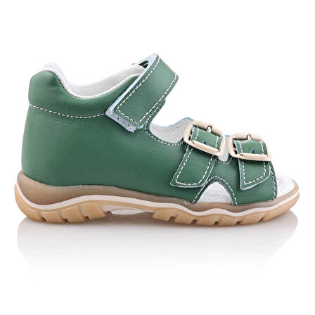 ANGI Bebe Çocuk Kız Erkek Unisex Günlük Hakiki Deri Sandalet